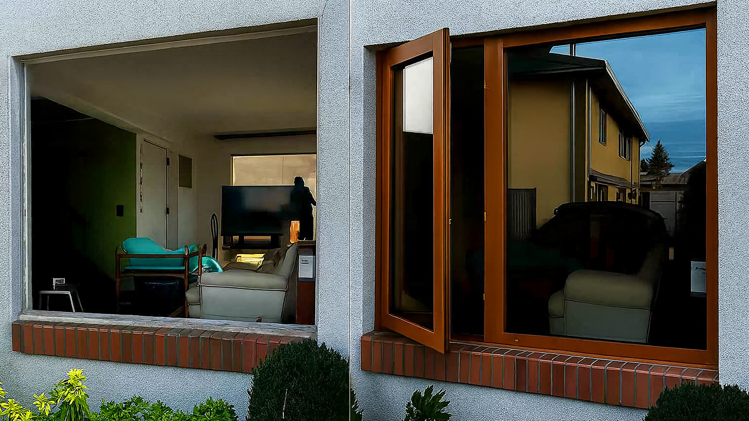 Antes y después de instalar Ventanas de PVC