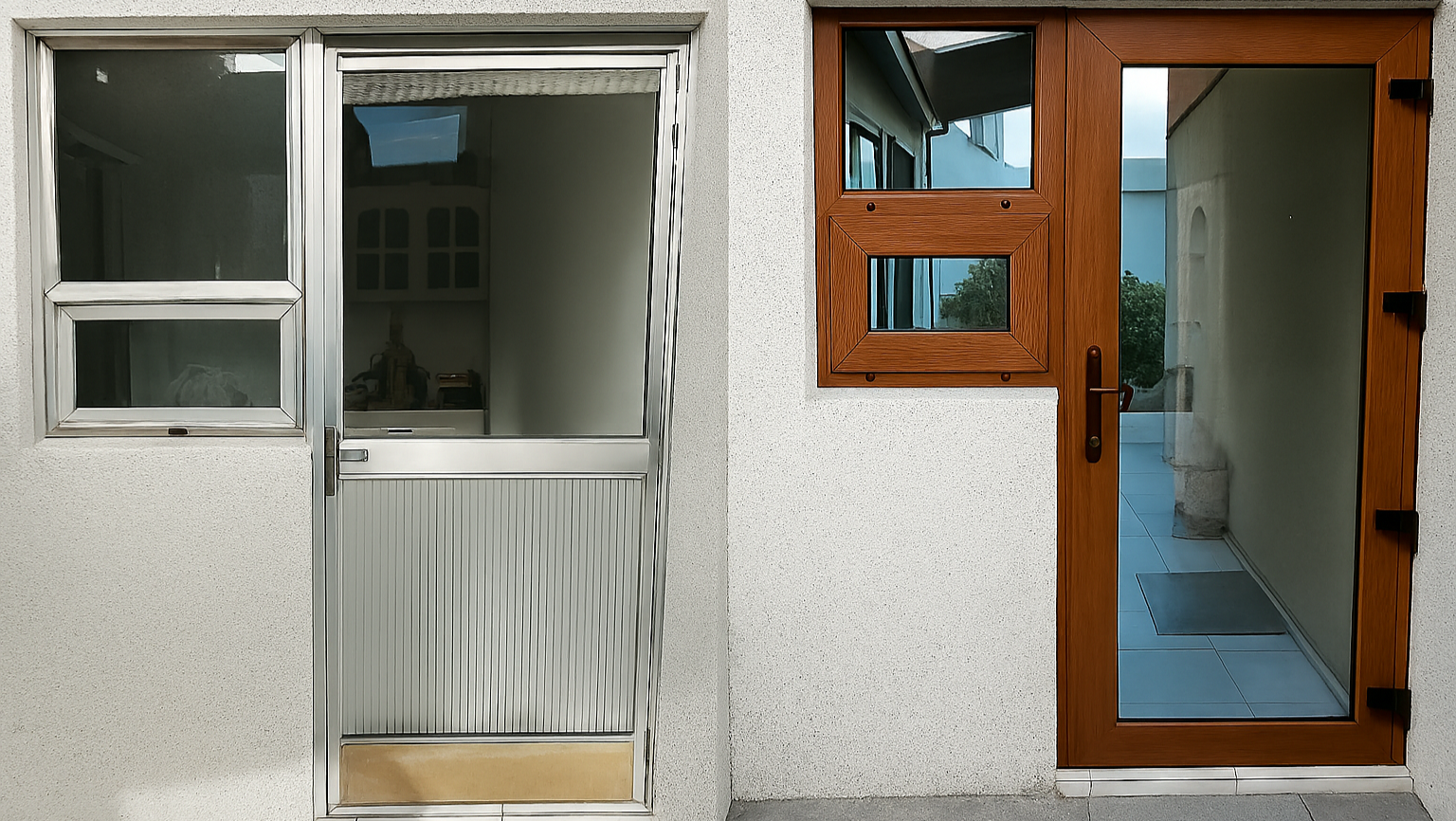 Antes y después de instalar Ventanas de PVC