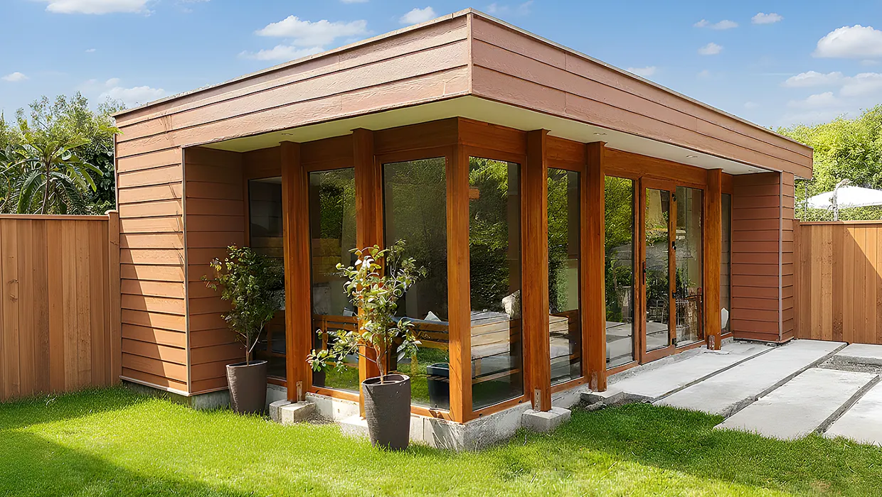 Quincho con Ventanas de PVC